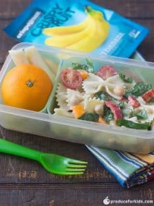 Example of school lunch meal. 