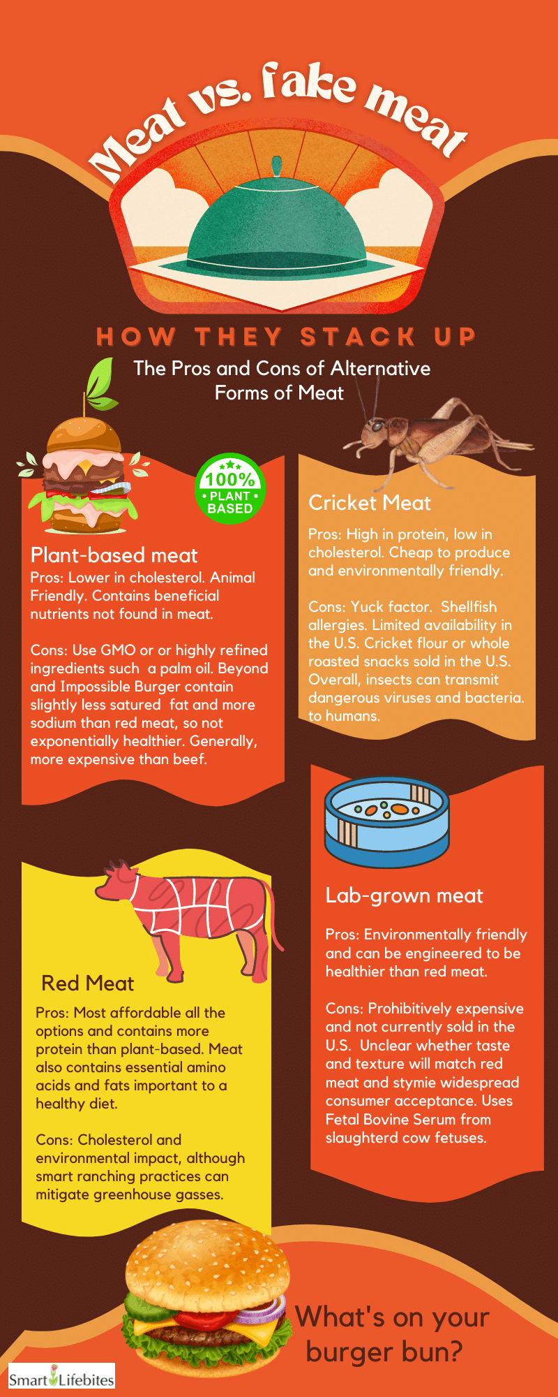 Comparing Real Beef vs. Plant-based, insect and lab-grown meat